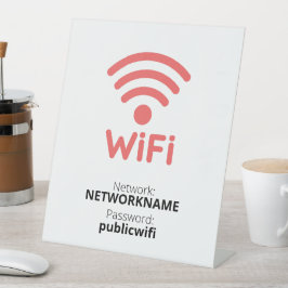 無料ゲストWifiペデスタルサイン 台座サイン