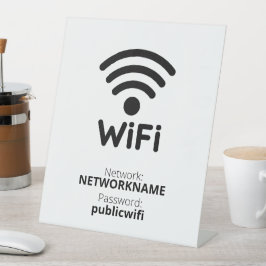 無料ゲストWifi 台座サイン