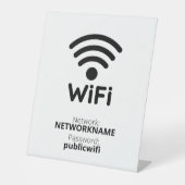 無料ゲストWifi 台座サイン (正面)