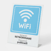 無料ゲストWifi 台座サイン (正面)
