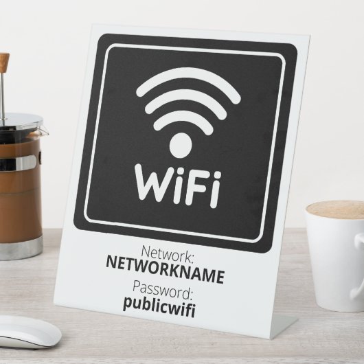 無料ゲストWifi 台座サイン (インサイチュ)