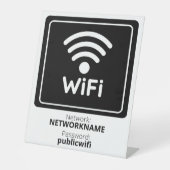無料ゲストWifi 台座サイン (正面)
