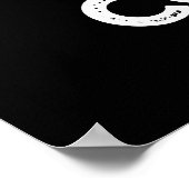 無料コーヒーおもしろいドリンクPun Dark BG ポスター (角)