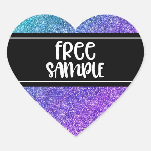 無料サンプルラベル ハートシール (正面)