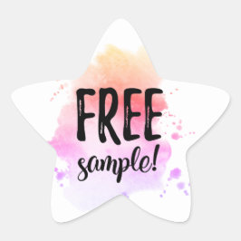 無料サンプルラベル 星シール
