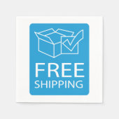 無料シッピング標識紙ナプキンス スタンダードカクテルナプキン (正面)