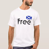 無料スコットランド国旗Tシャツ Tシャツ (正面)