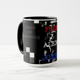 無料スピーチ- Alex Jones 15oz Mug マグカップ