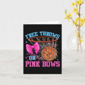 無料スローまたはピンクの湾曲妊娠ピンクまたは青 カード (黄色い花)