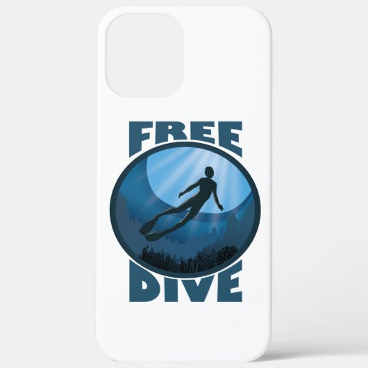 無料ダイビング – 海はFreediverを呼んでいる Case-Mate iPhoneケース (裏面)