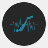 無料ダイブハートビートフリーダイバーフリーダイビングアプネア ラウンドシール (正面)