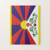 無料チベット国旗 ジグソーパズル (縦)