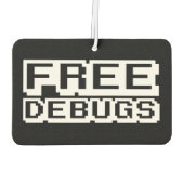 無料デバッグ カーエアーフレッシュナー (裏面)