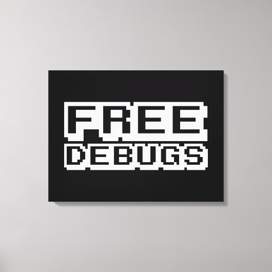 無料デバッグ キャンバスプリント (正面)