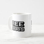 無料デバッグ コーヒーマグカップ (正面左)