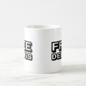 無料デバッグ コーヒーマグカップ (中央)