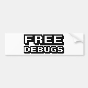 無料デバッグ バンパーステッカー