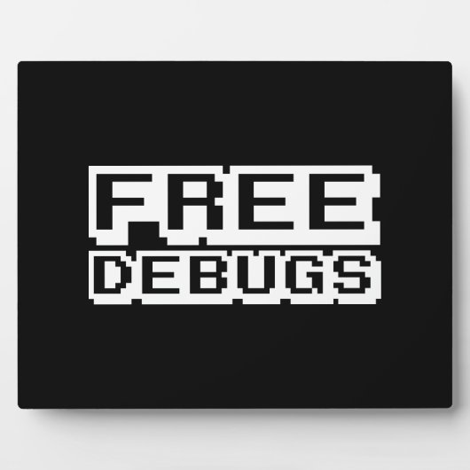 無料デバッグ フォトプラーク (正面)