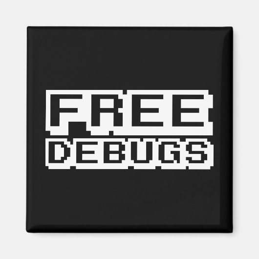 無料デバッグ マグネット (正面)