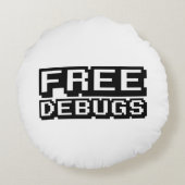 無料デバッグ ラウンドクッション (裏面)