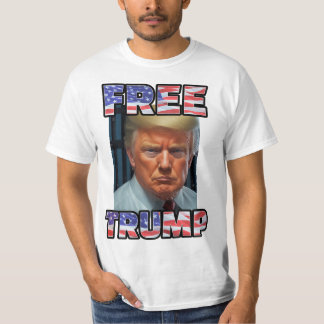 無料ドナルドトランプ2024 | Mugshot共和党マガ Tシャツ
