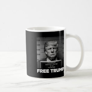 無料ドナルド・トランプ・ムグショット コーヒーマグカップ