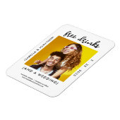 無料ドリンクおもしろいの日付の写真カードを保存 – 3x4" マグネット (左側)