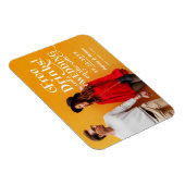 無料ドリンクおもしろいウェディングカジュアル日付を保存 マグネット (右側)