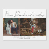 無料ドリンクと結婚の写真デートを保存 (正面)