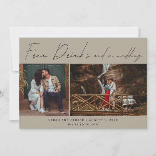 無料ドリンクと結婚の写真デートを保存 セーブザデート (正面)