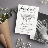 無料ドリンクカクテルフォトおもしろい結婚ズ セーブザデート