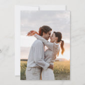 無料ドリンクビーチ先結婚式の写真 セーブザデート (裏面)