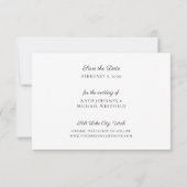 無料ドリンクフォトおもしろいセーブ・ザ・デート案内 招待状 (裏面)