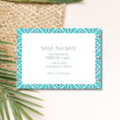 無料ドリンク付き2枚写真ビーチウェディング セーブザデート