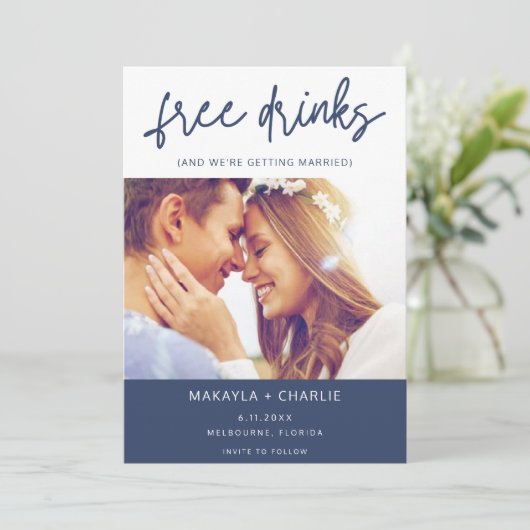 無料ドリンク写真結婚の セーブザデート (スタンド正面)