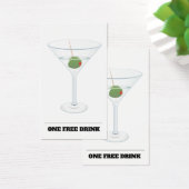 無料ドリンク券チケットバートークンカード (デスク)