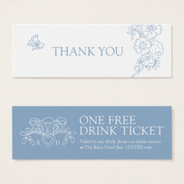 無料ドリンク結婚のバウチャーカード（紋章の）フラ・ダ・リ青