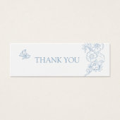 無料ドリンク結婚のバウチャーカード(紋章の)フラ・ダ・リ青 (正面)