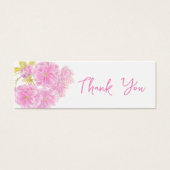 無料ドリンク結婚のバウチャーピンクの花 (正面)