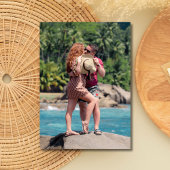 無料ドリンク2フォトビーチ結婚式日付の保存 セーブザデート