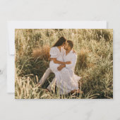 無料ドリンク3つの写真結婚式の日付を保存 セーブザデート (裏面)