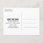 無料ドリンクMexico結婚式の日付を保存 案内ポストカード (裏面)