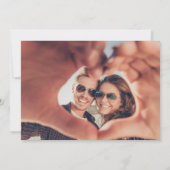 無料ドリンクSageグリーンフォトウェディング日付を保存 セーブザデート (裏面)