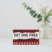 無料ハンバーガーを1つ入手 ロイヤリティカード (スタンド正面)