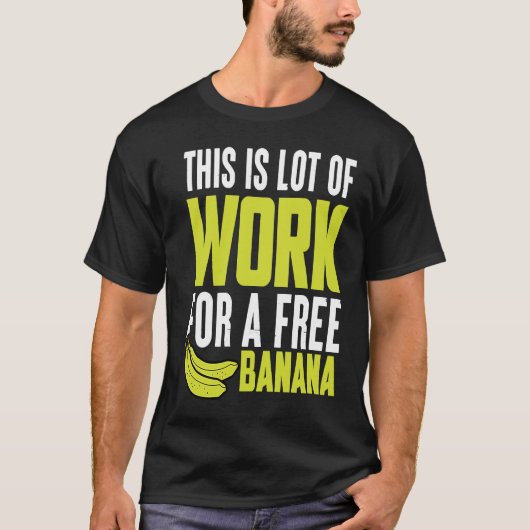 無料バナナマラソントリアスロンに費やした仕事 Tシャツ (正面)