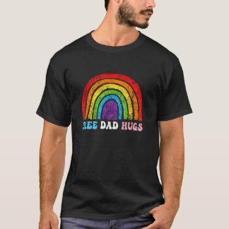 無料パパハグLGBTプライド月虹トランスジェンダー Tシャツ