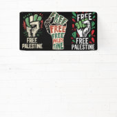 無料パレスチナ国旗 横断幕 (インサイチュ)