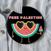 無料パレスティナンスワーテルパレスティナかわいいカラフル 缶バッジ (インサイチュ)