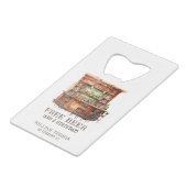 無料ビールアダルトおもしろい誕生日パーソナライズされた クレジットカード栓抜き (正面アングル)