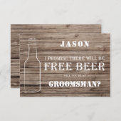 無料ビールグロムスマン提案カード ノートカード (正面/裏面)